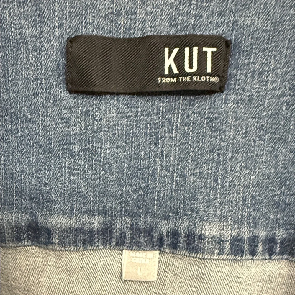 Kut from the Kloth Helena Blue Denim Jacket - Picture 3 of 4